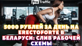 5000 рублей в день на ErectoForte в Беларуси: рабочая схема слива