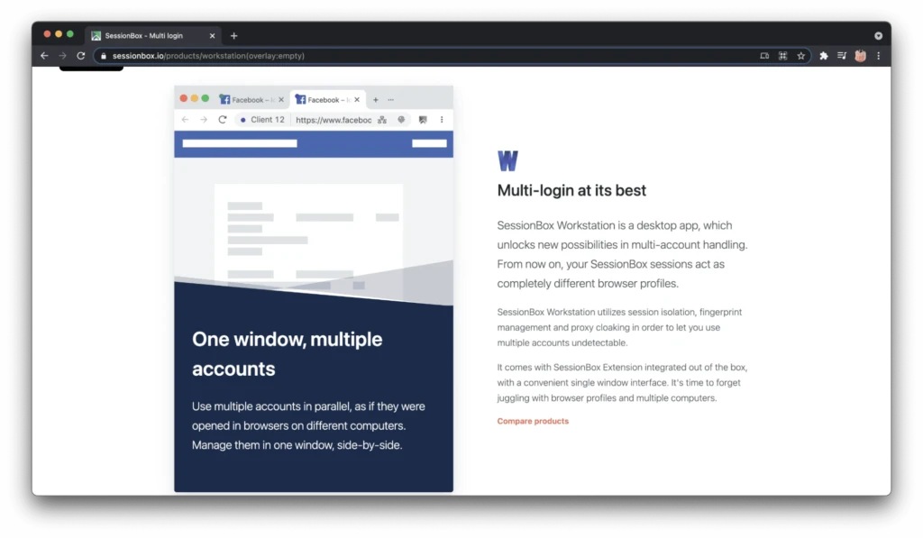 антидетект браузер SessionBox