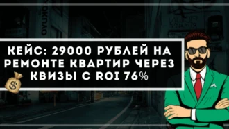 Кейс: 30000 рублей на ремонте квартир через квиз-лендинги с ROI 76%