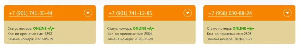 Бесплатные номера для приема смс