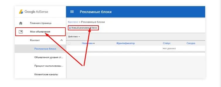 как повесить рекламу гугл на сайт