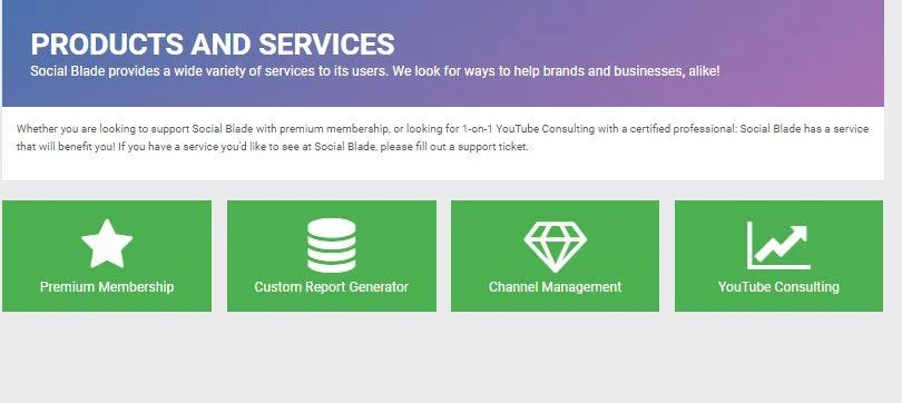 Socialblade для YoutuBe