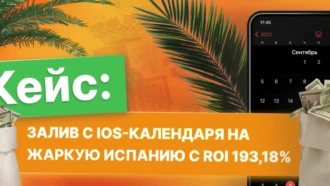 Кейс: залив с iOS-календаря на жаркую Испанию с ROI 193,18%