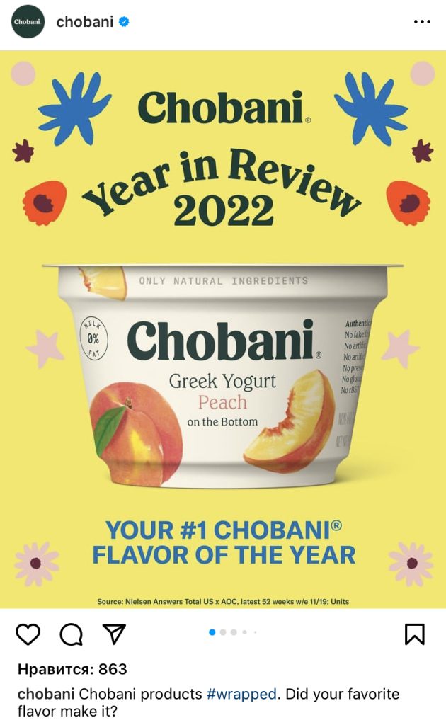 Chobani и итоги года