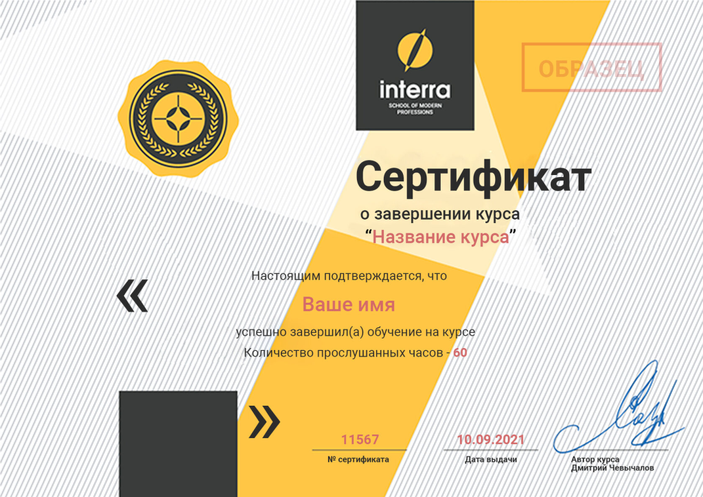 сертификат int