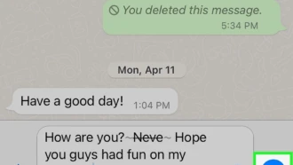 Как в WhatsApp сделать текст зачеркнутым, жирным или курсивом