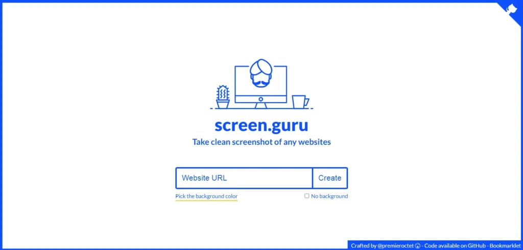 сделать мокап сайта можно в screen guru