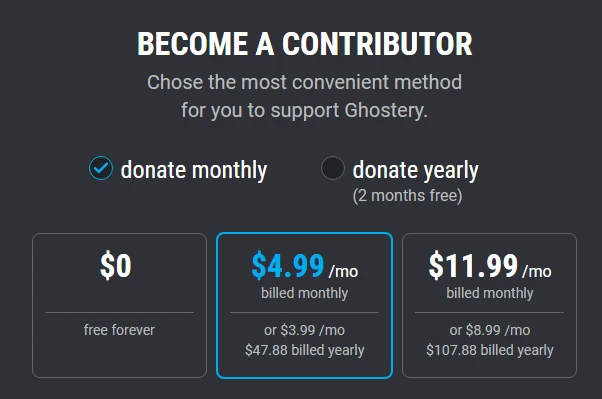 Ghostery тарифы
