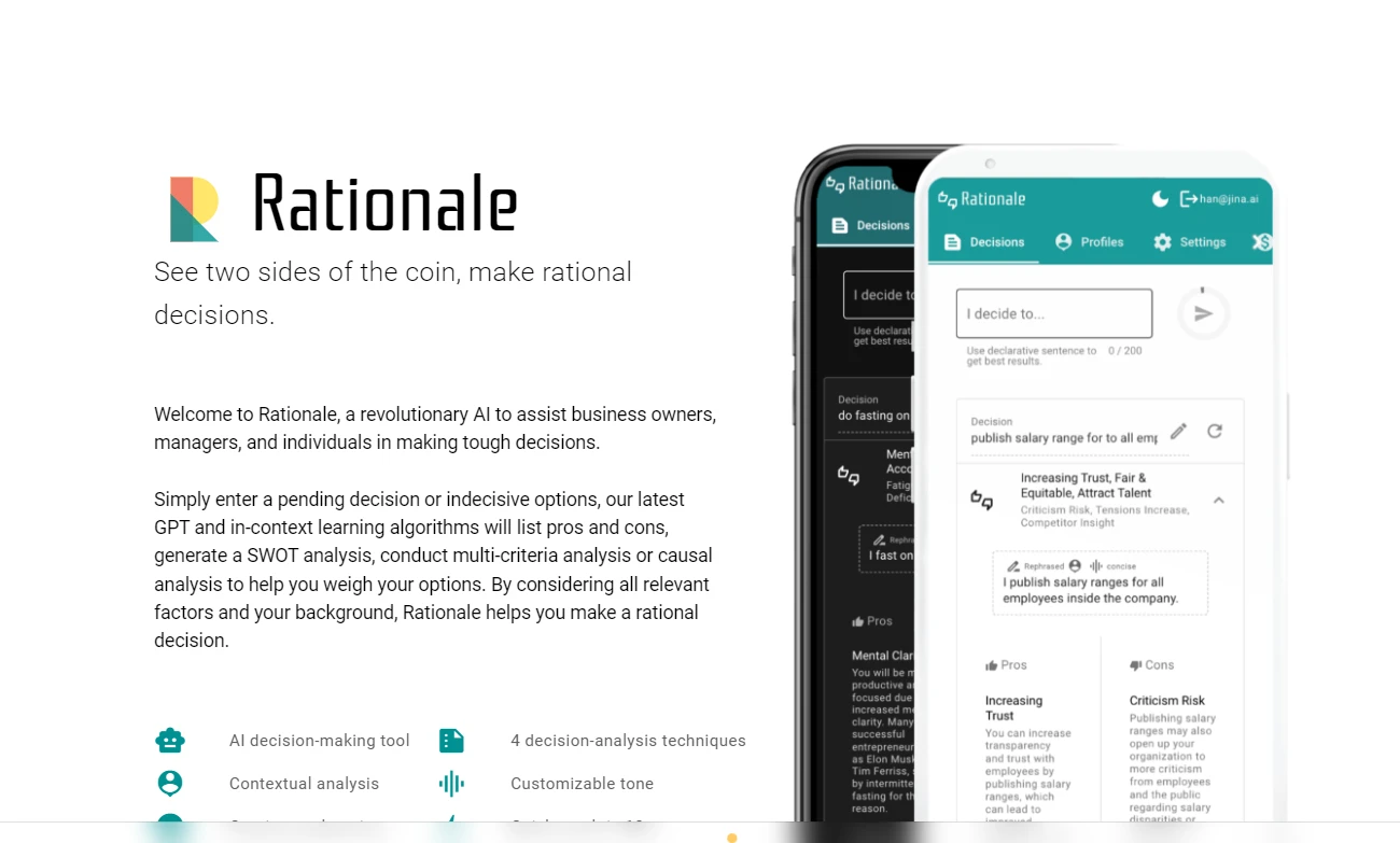 Нейросеть Rationale Al для принятия решений и анализа данных