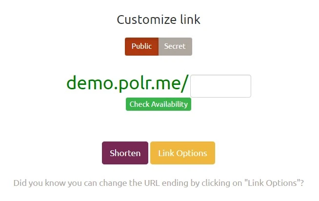 demo.Polr.me