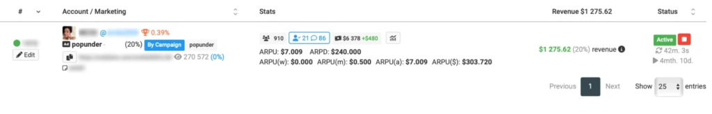 Как я залился на OnlyTraffic с попандера HilltopAds и заработал по ревшаре $1 275