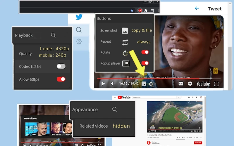 Improve YouTube