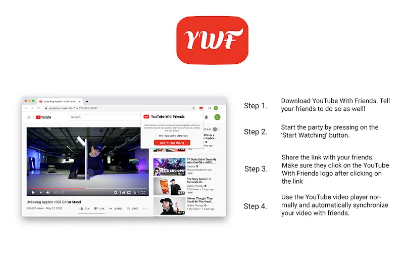 YouTube with friends