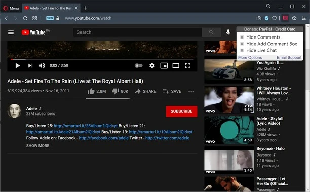 Hide YouTube Comments