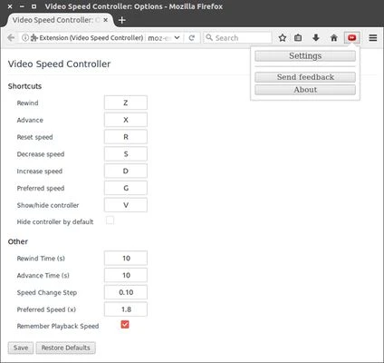 Video Speed Control