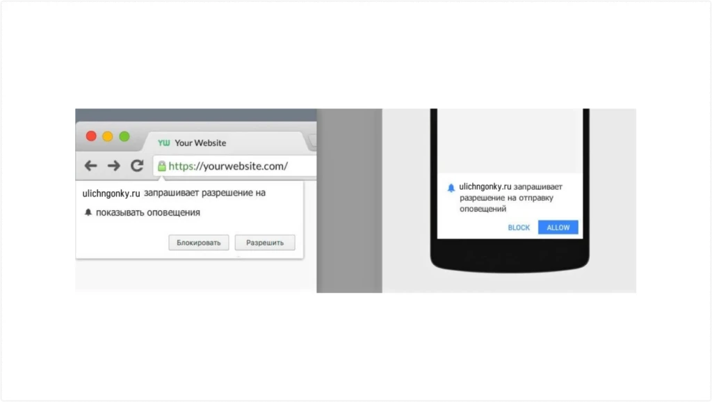 Зарабатывайте на пушах со своих сайтов с RollerAds