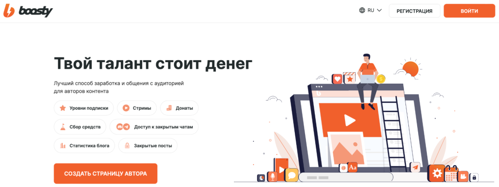 Boosty: обзор сервиса и способы заработка