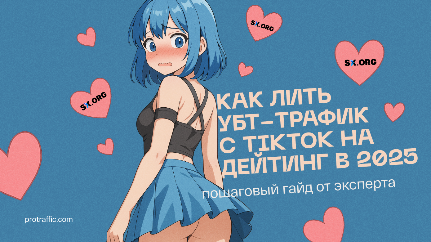 Как лить УБТ-трафик с TikTok на дейтинг в 2025 — пошаговый гайд