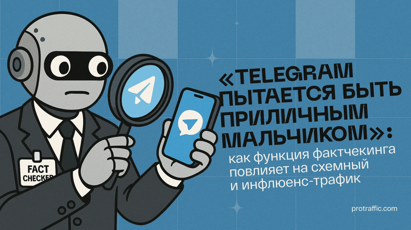 «Telegram пытается быть приличным мальчиком»: как функция фактчекинга повлияет на схемный и инфлюенс-трафик