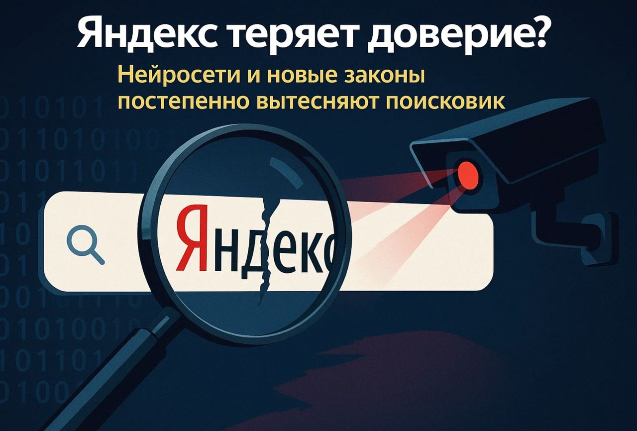 Яндекс теряет доверие? Нейросети и новые законы постепенно вытесняют поисковик