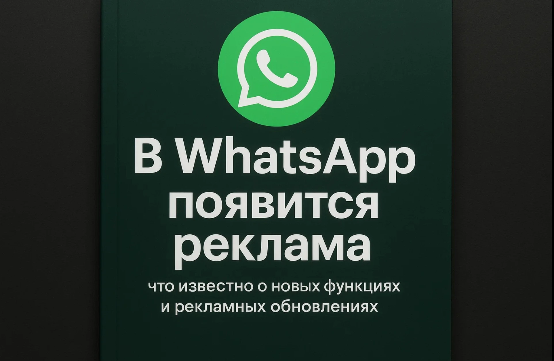 В WhatsApp* скоро появится реклама
