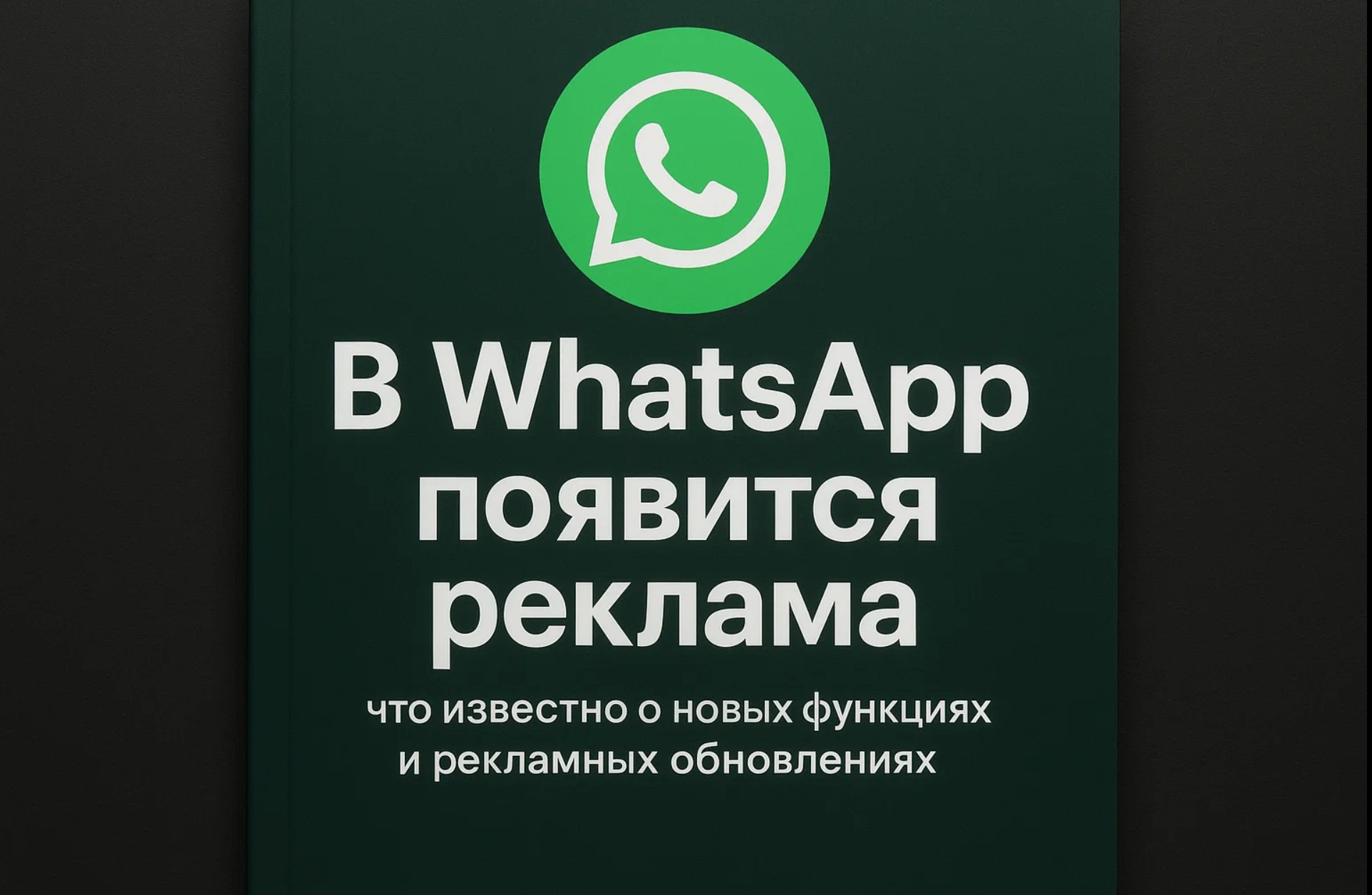 В WhatsApp* скоро появится реклама