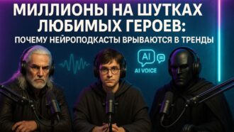 Миллионы на шутках любимых героев: почему нейроподкасты врываются в тренды