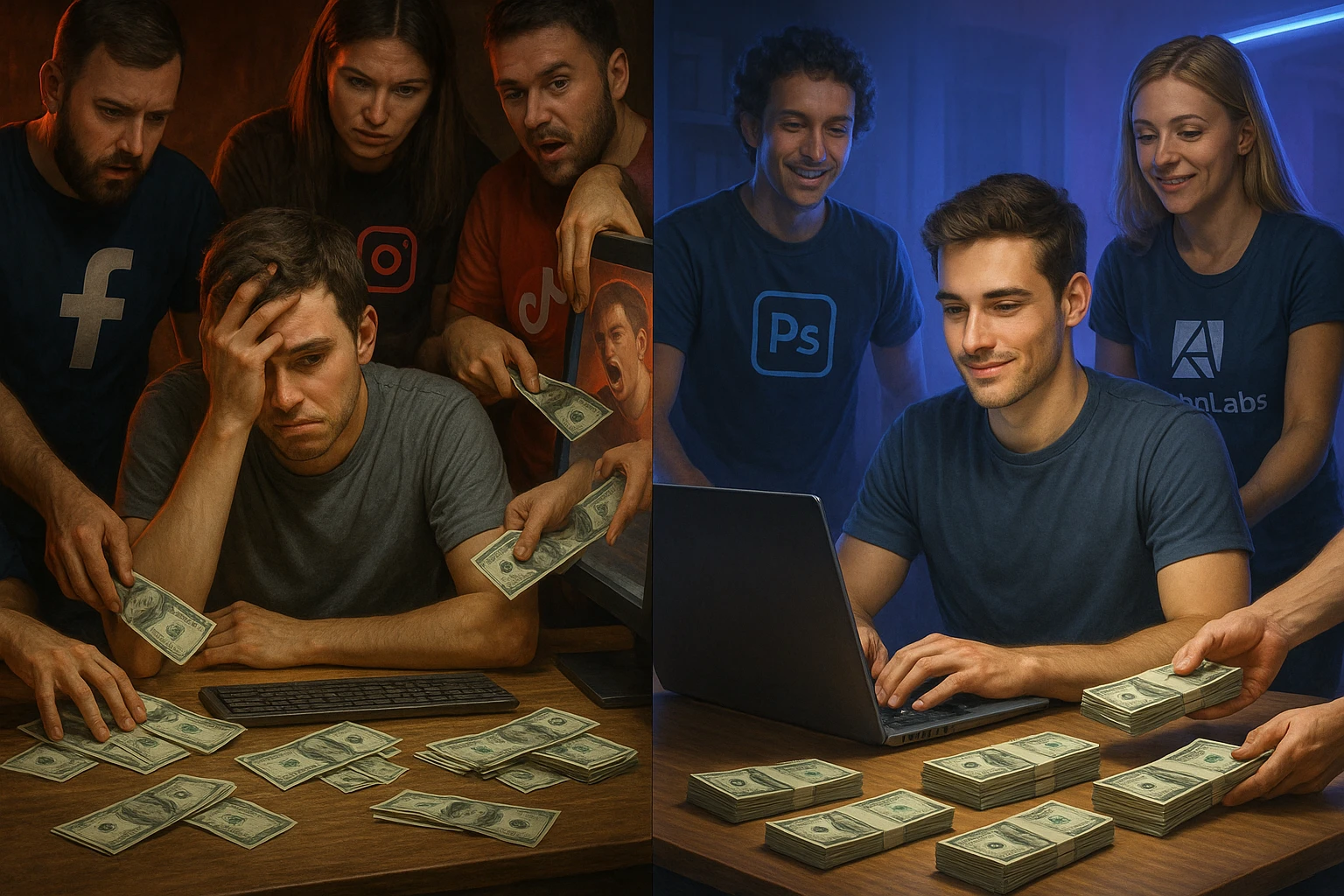 «Не хочешь лить — делай креативы». Заработок в арбитраже без вечных тестов и больших бюджетов