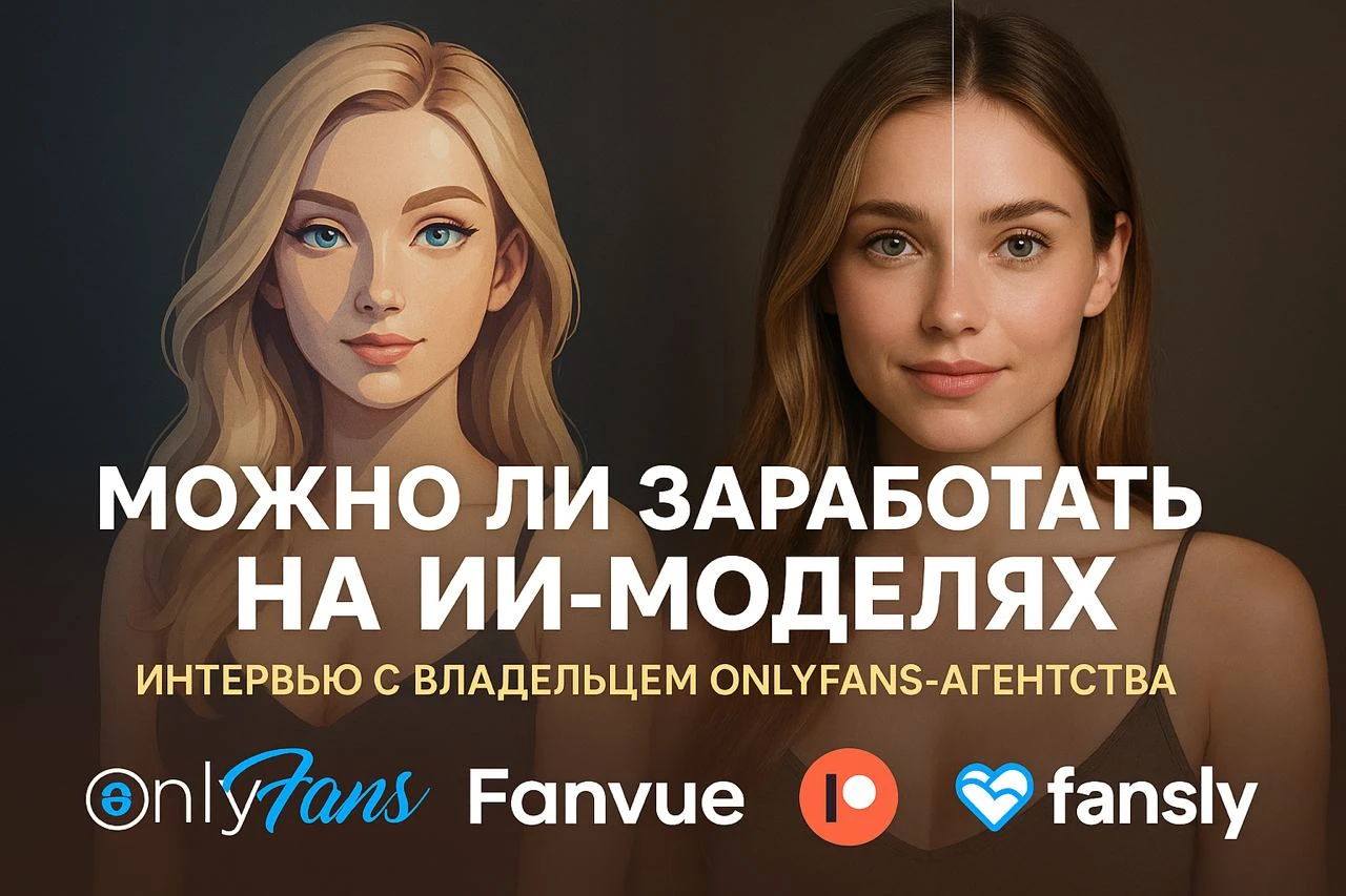 Можно ли заработать на ИИ-моделях в 2025. Интервью с владельцем OnlyFans-агентства
