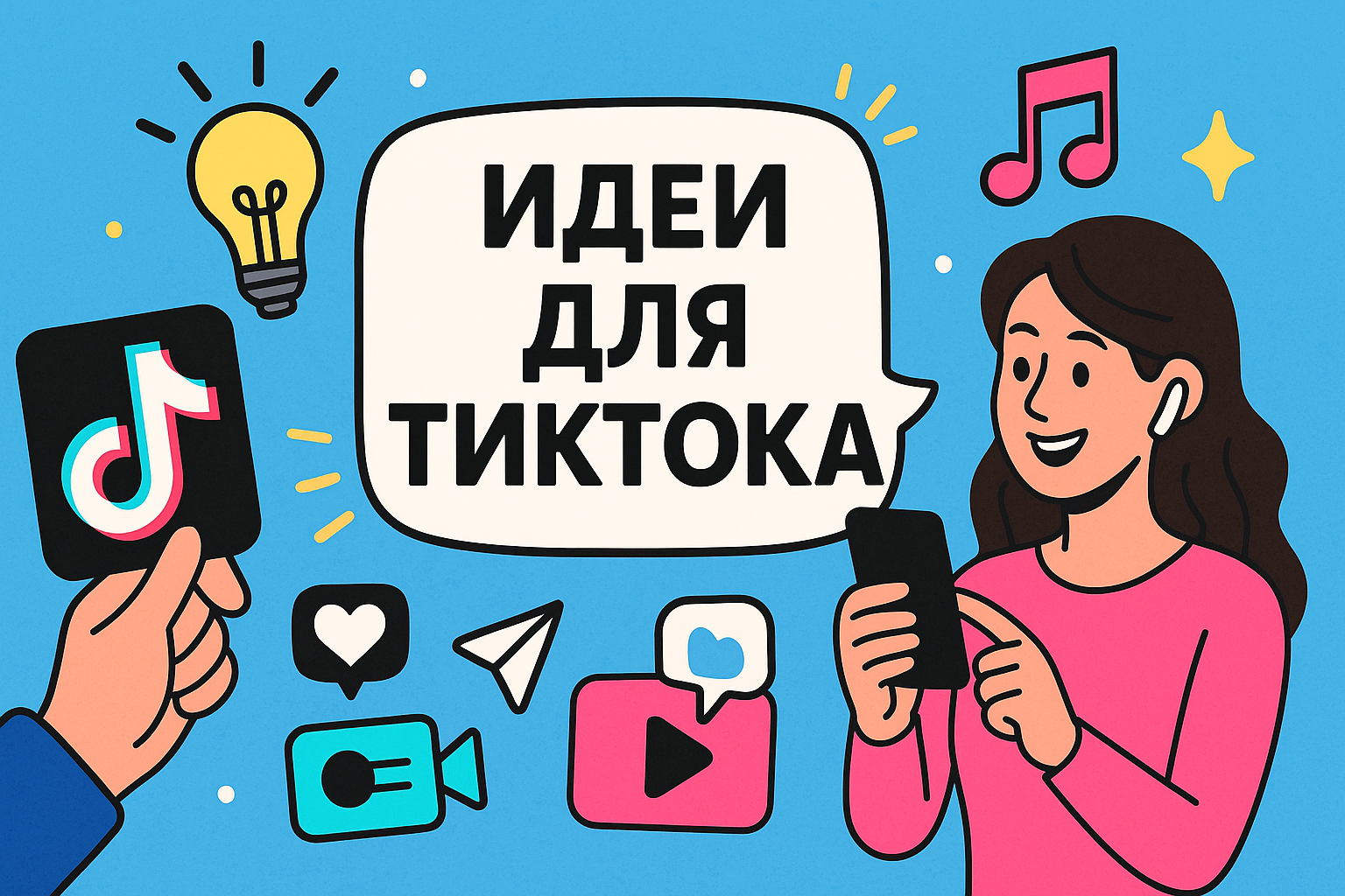 Идеи для TikTok 2026: что снимать, чтобы ролики набирали охваты и «залетали» в рекомендации