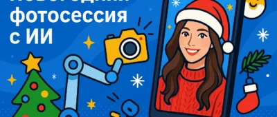 Новогодняя фотосессия с ИИ: как сделать хорошие праздничные снимки без студии