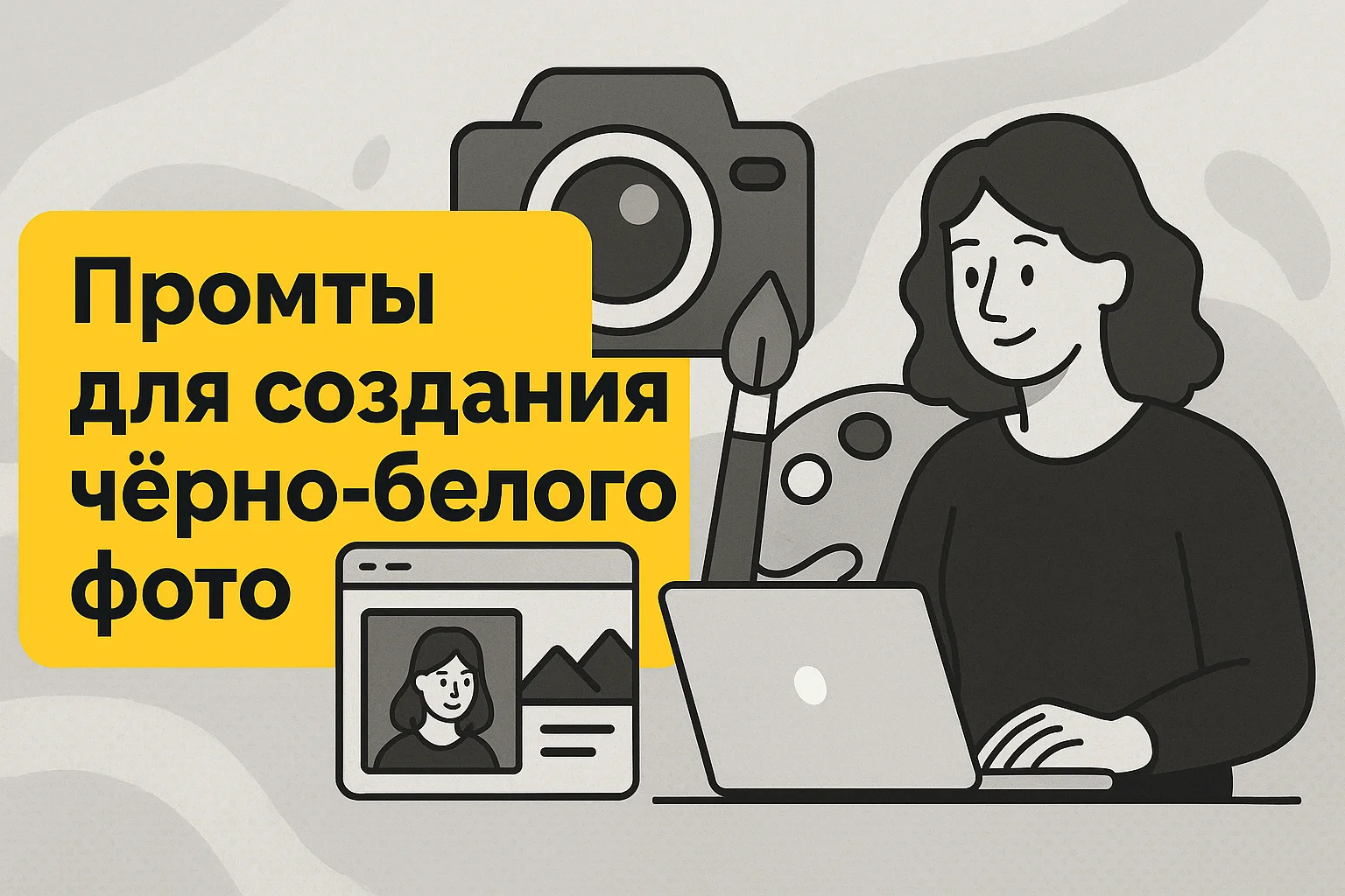 Промты для черно-белого фото: как объяснить ИИ, что именно вы хотите увидеть