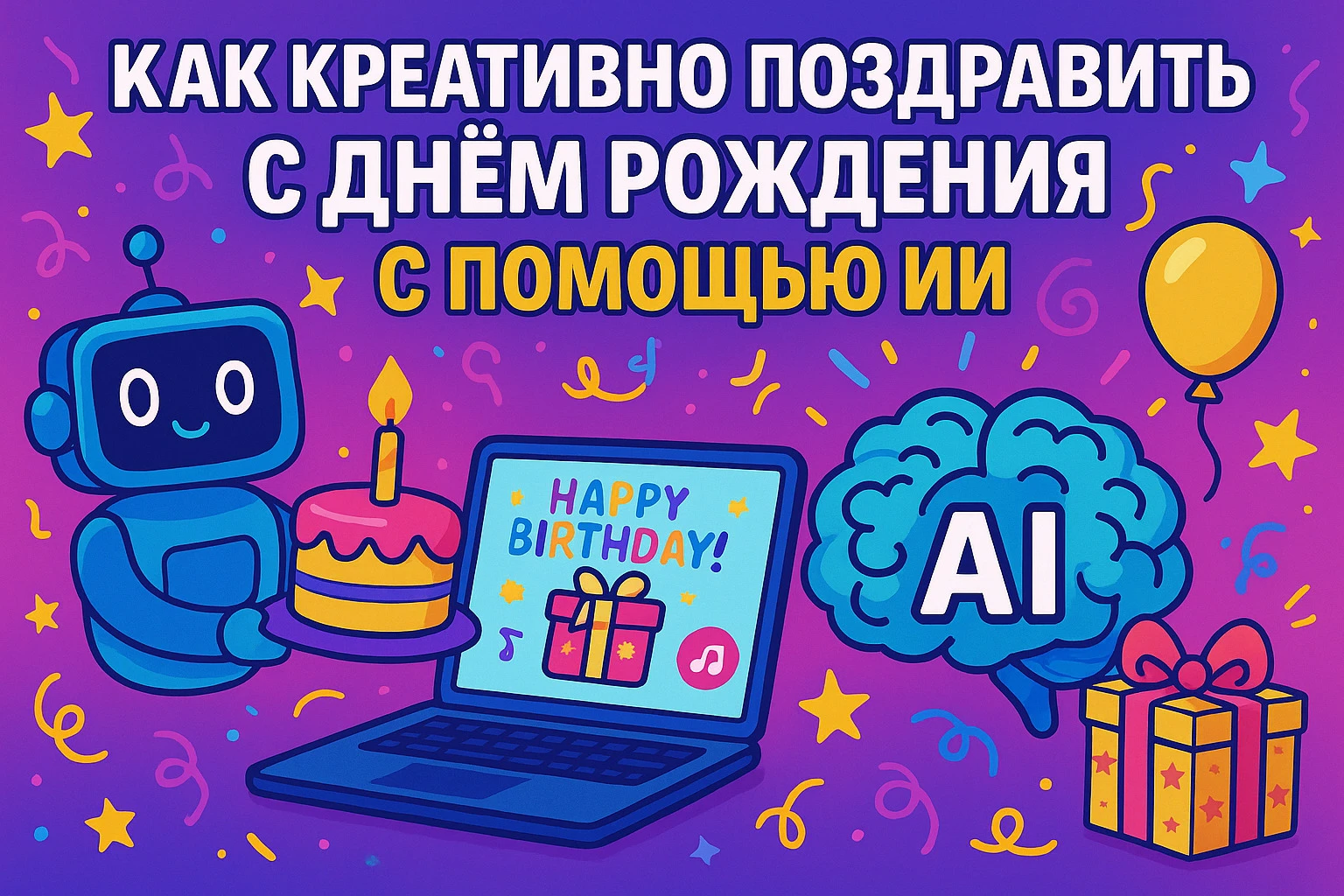 Поздравление с днём рождения от ИИ: как сделать креативное видео бесплатно онлайн
