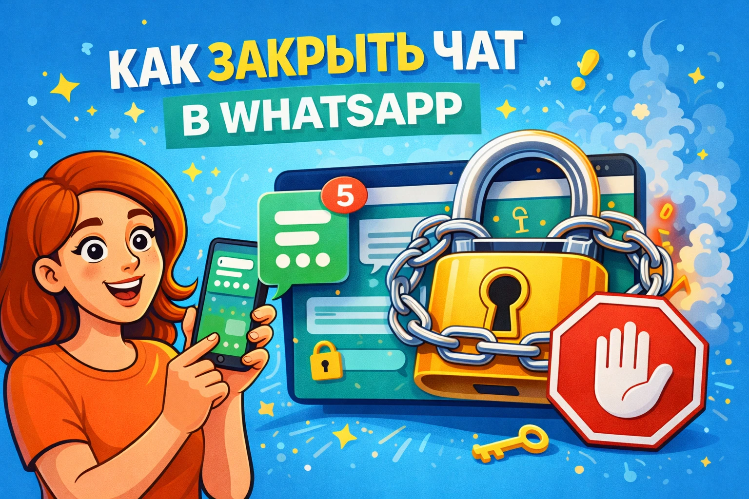 Как закрыть чат в WhatsApp* и потом открыть его обратно без удаления переписки