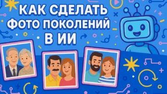 Семейный тренд: как сделать портрет поколений с помощью нейросети