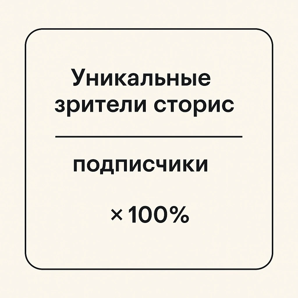 формула охвата в сторис