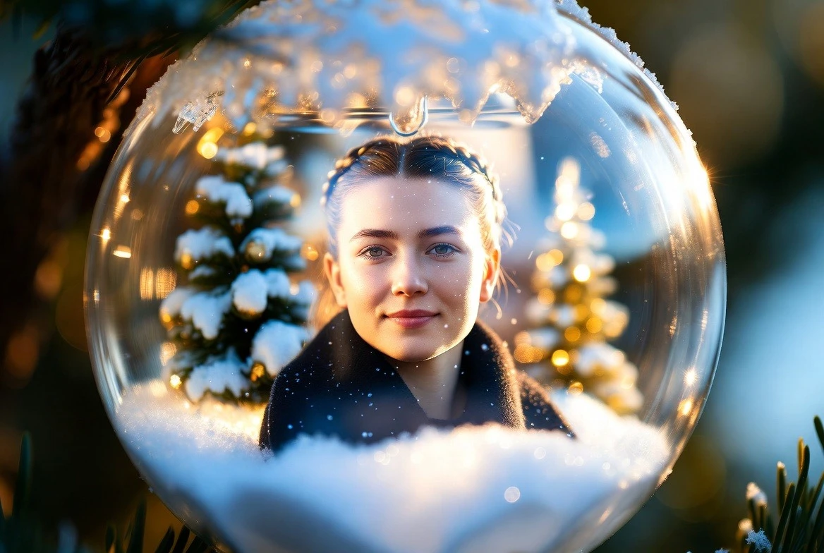 новогодний ии шар
