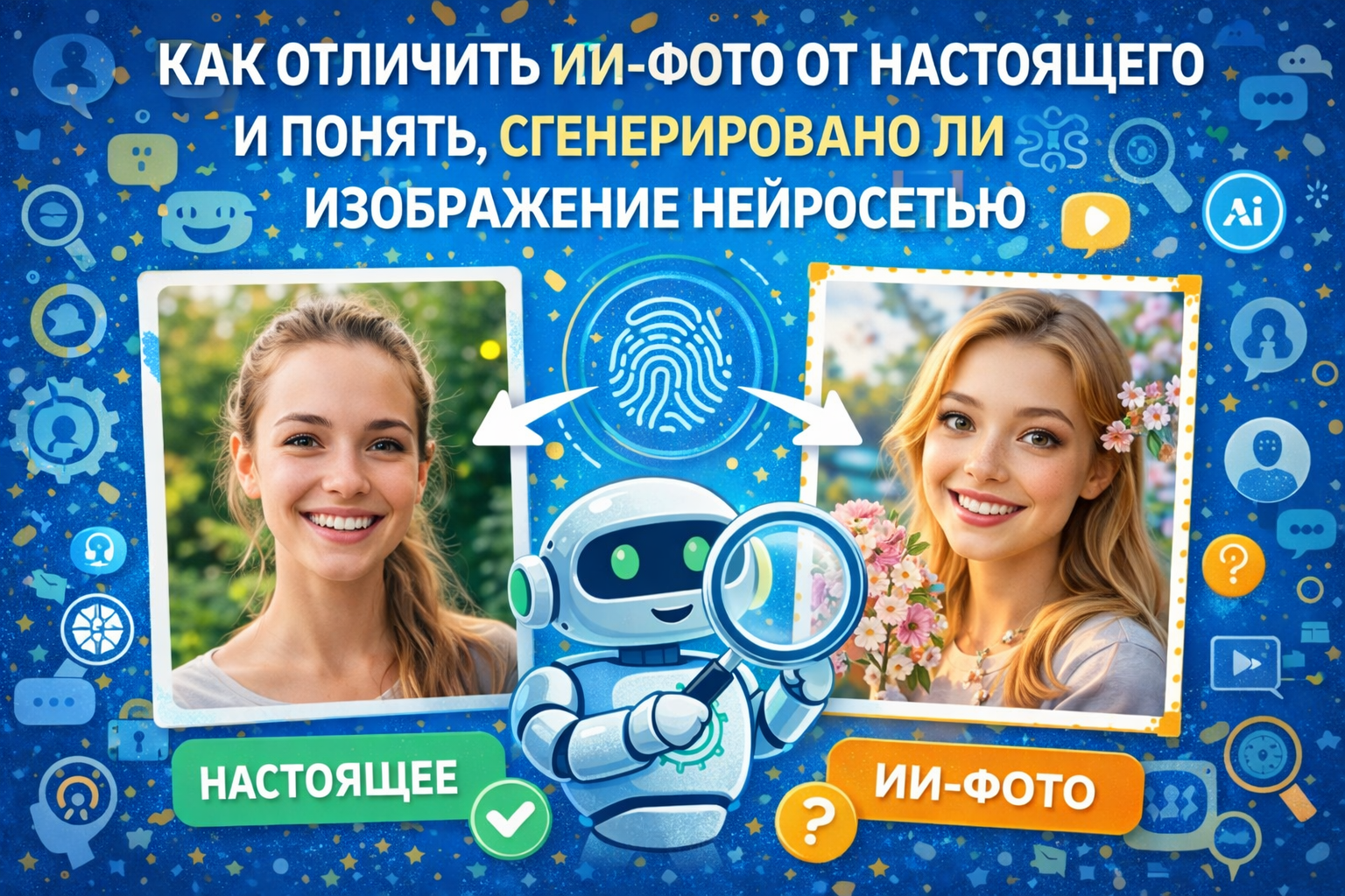 Как отличить настоящее фото от сгенерированного?
