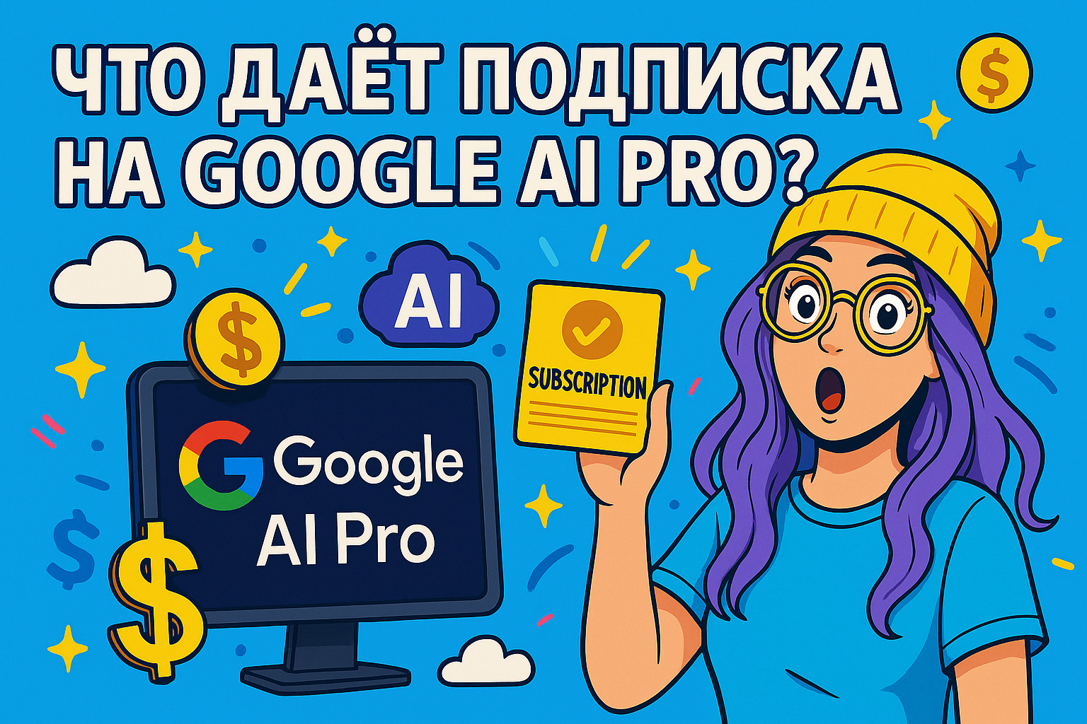 Gemini 2.5 Pro без лимитов: как купить подписку Google AI Pro в России в 2025