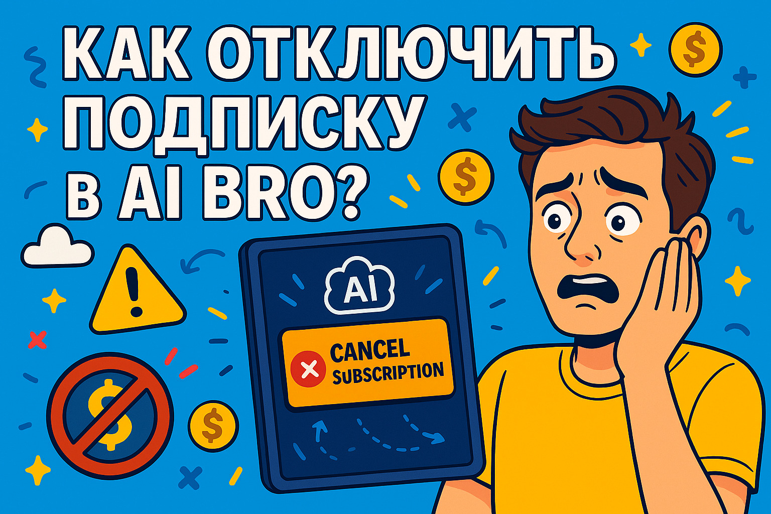 AI Bro списывает деньги: как отключить подписку, автоплатёж и удалить аккаунт
