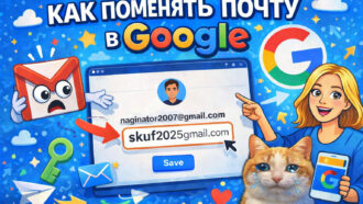 Как поменять почту в Google: гайд 2025