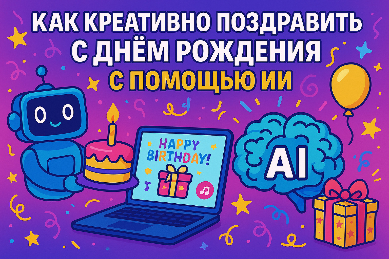 Поздравление с днём рождения от ИИ: как сделать креативное видео бесплатно онлайн