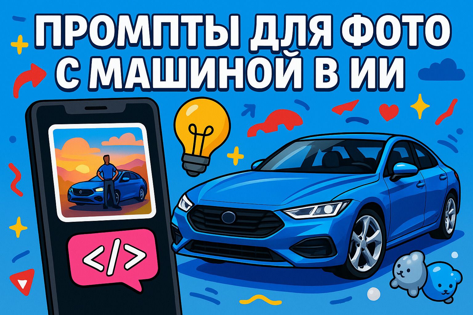 Промты для фото с машиной: как сделать крутой авто-портрет с помощью нейросети