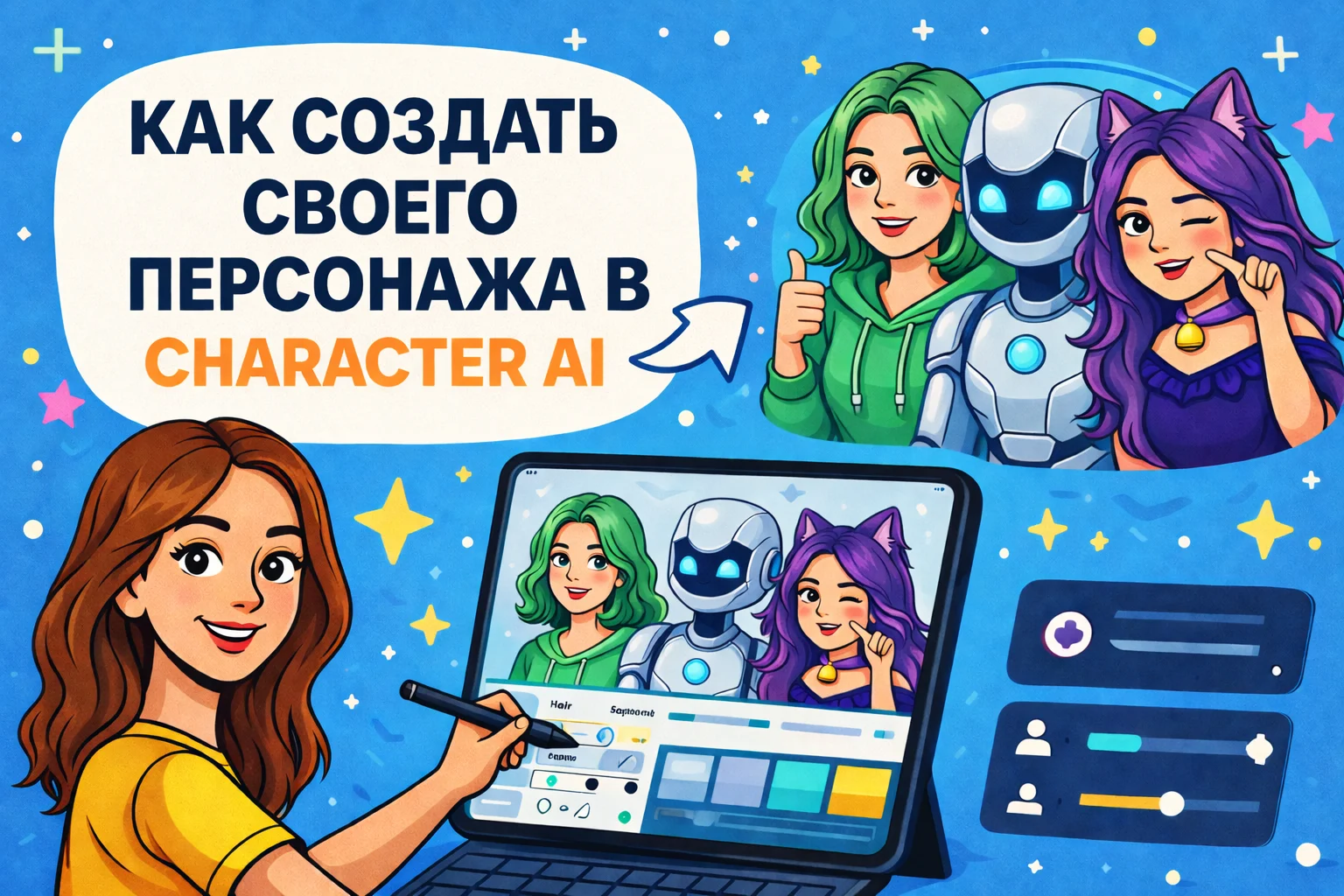 Как создать персонажа в Character AI: полный гайд по настройке и обучению бота