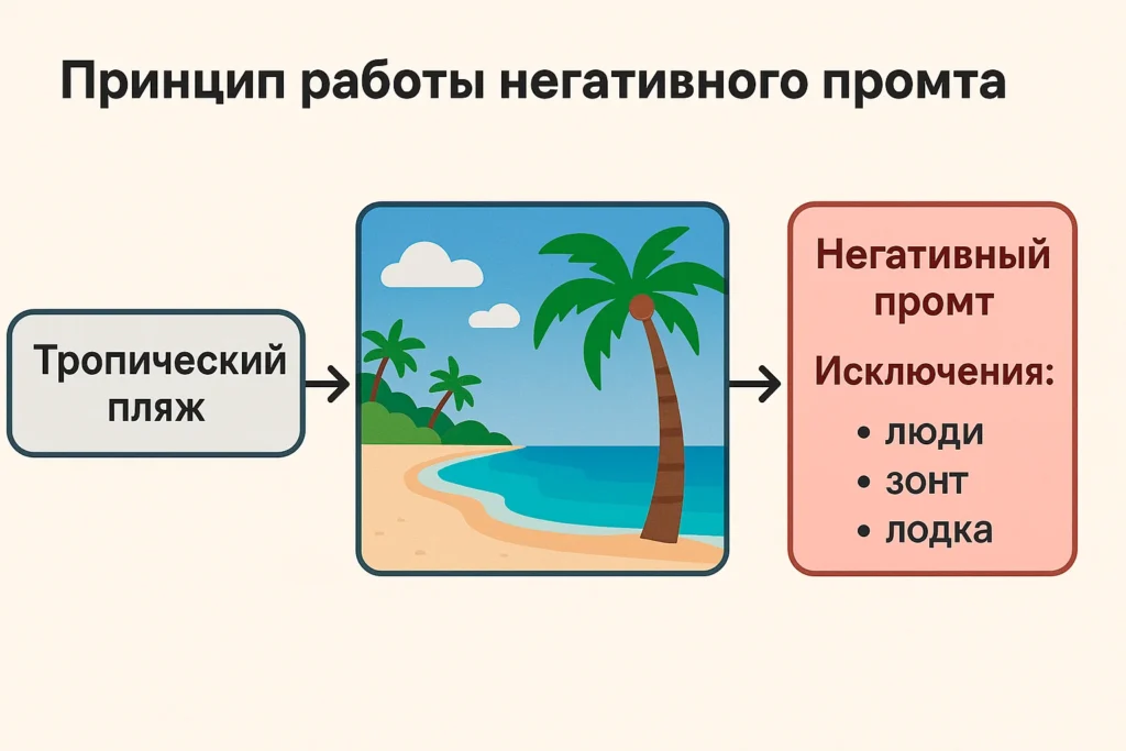 Негативный промт: что это такое и как правильно его составлять