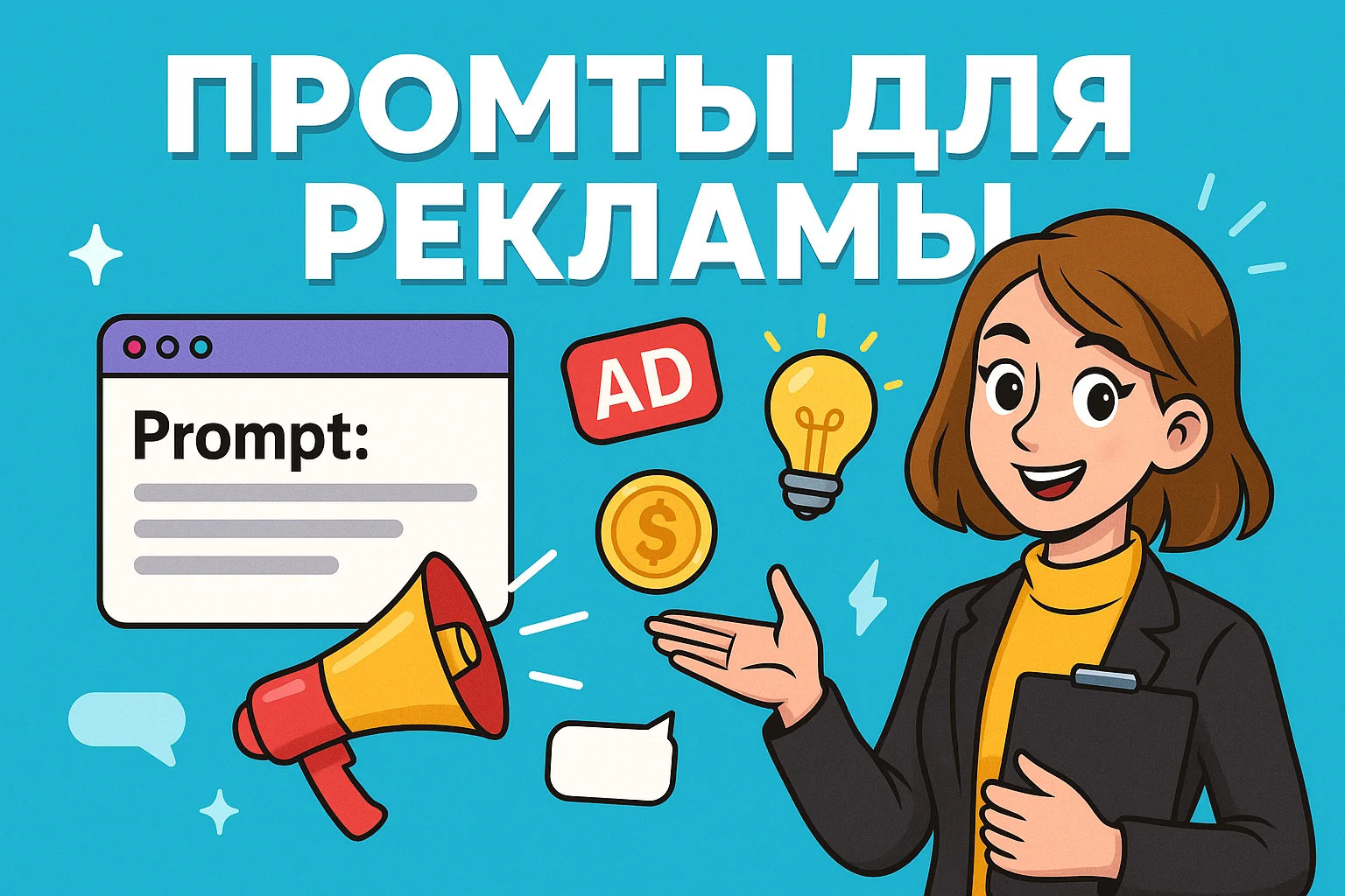 Промты для рекламы: как формулировать запросы нейросети, чтобы получать точные тексты и изображения