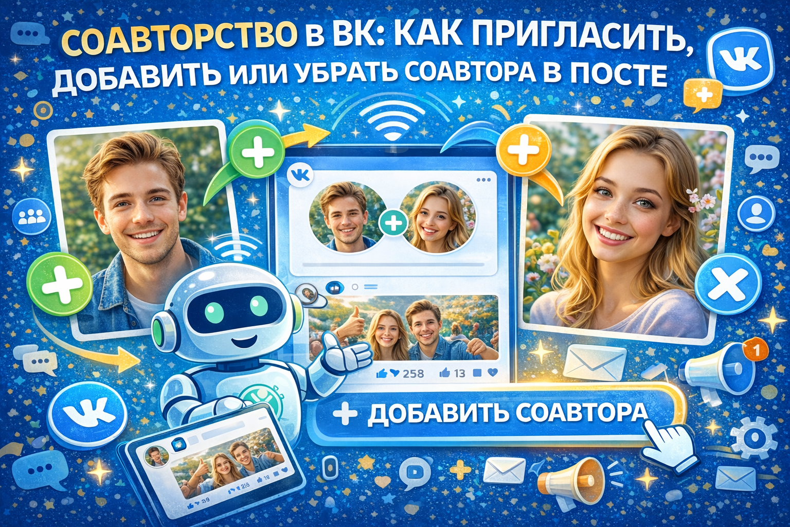 Соавторство в ВК: как сделать, убрать и зачем нужно
