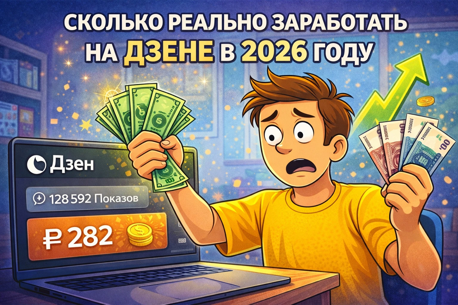 Сколько реально заработать на Дзене: монетизация статей и видео