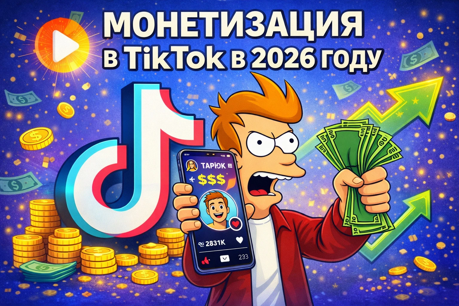 Монетизация в TikTok в 2026 году: как всё устроено и на чём зарабатывают в России