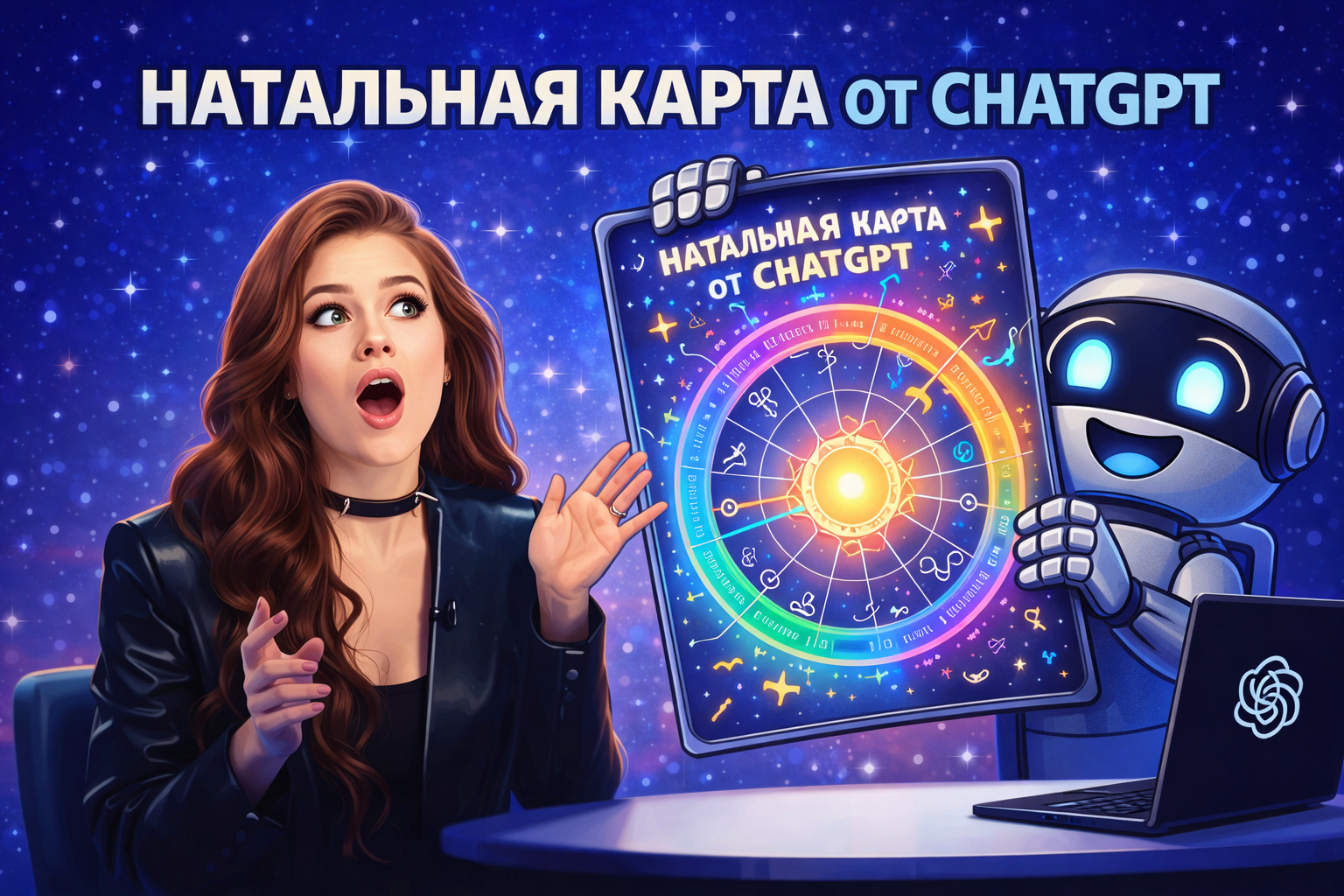 Натальная карта через ChatGPT: бесплатный разбор гороскопа с ИИ